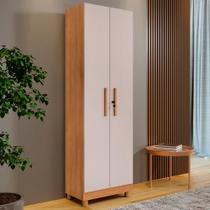Armário Multiuso Versátil 2 Portas Cinamomo/Off