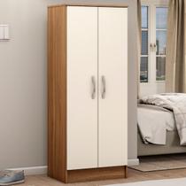 Armário Multiuso Viena 2 Portas Amêndola Touch/Off White - Demóbile