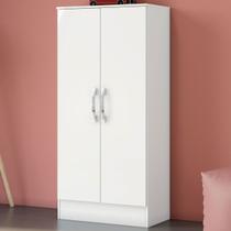 Armário Multiuso Zafira 2 Portas 3 Prateleiras Branco - Briz Armário Multiuso Zafira 2 Portas 3 Prateleiras Branco - Briz