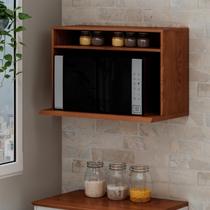 Armário Nicho Aéreo para Micro-ondas 100% Mdf com Detalhes em 45 Graus