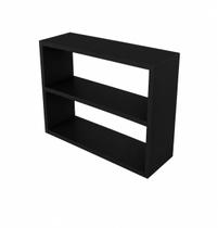 Armário Nicho Suspenso multiuso em MDF Preto 40x50x15cm (CxAxP) Armário Nicho Suspenso multiuso em MDF Preto 40x50x15cm (CxAxP)
