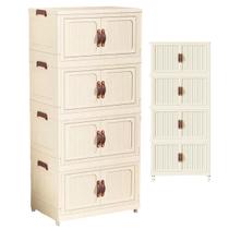 Armario Organizador 4 Andares Dobravel Empilhavel Multiuso Objetos Roupa Livro Decoraçao Organizaçao Quarto Sala Cozinha