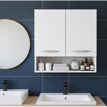 Armário Organizador Aéreo com Nicho Multiuso e 2 Portas Armário Organizador Aéreo com Nicho Multiuso e 2 Portas