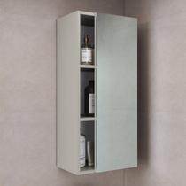 Armário Organizador com 2 Prateleiras e Porta com Espelho