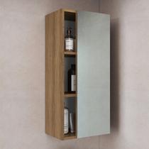 Armário Organizador com 2 Prateleiras e Porta com Espelho