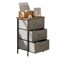 Armario Organizador Comoda 3 Gavetas Porta Objetos Roupa Livro Sapato Closet Casa Sala Quarto Banheiro