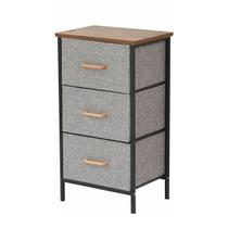 Armario Organizador Comoda 3 Gavetas Porta Objetos Roupa Livro Sapato Quarto Sala Casa Closet Banheiro