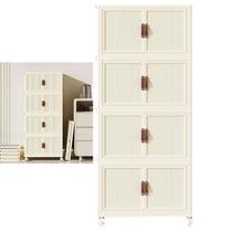 Armario Organizador Dobravel 4 Andares Empilhavel Objetos Roupa Organizaçao Decoraçao Quarto Cozinha Banheiro Lavanderia