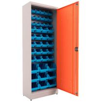 Armário Organizador Gaveteiro Misto com 47 Gavetas Azuis Presto