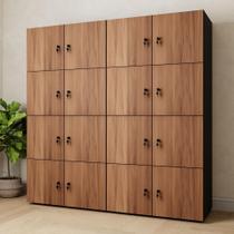 Armário Organizador Locker 16 Portas c/ Chave F5 Office