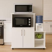 Armário Organizador Multiuso com Nichos e Portas Prático e Funcional