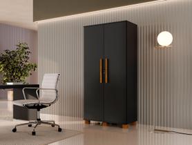 Armário Organizador Multiuso Dacar Preto - VRK COMERCIO ON-LINE Armário Organizador Multiuso Dacar Preto - VRK COMERCIO ON-LINE