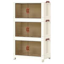 Armario Organizador Multiuso Dobravel 3 Andares Empilhavel Porta Objetos Roupa Tapete Multiuso Quarto Varanda Lavanderia