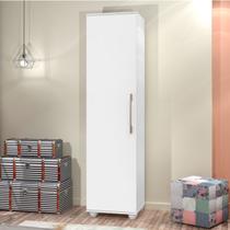 Armário Organizador Multiuso Para Lavanderia/Cozinha 1 Porta 4 Prateleiras Sofia Branco - JA