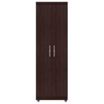Armário Organizador Multiuso Sabrina 2 Portas e 6 Nichos Castanho - Desk Design Armário Organizador Multiuso Sabrina 2 Portas e 6 Nichos Castanho - Desk Design