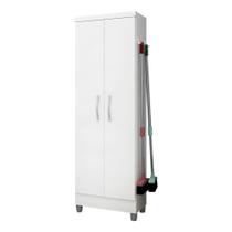 Armário Organizador Multiuso Sala Quarto Escritório Lavanderia 2 Portas 5 Prateleiras 4 Pés 879 Linus