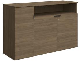 Armário Organizador para Escritório 1,36x0,88m 3 Portas Nicho Frame F208 Kappesberg