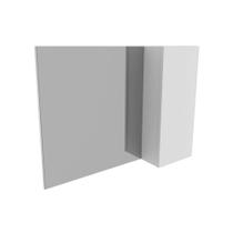 Armário p/ Banheiro BN3602 1 Porta c/ Espelho cor Branco - Tecno Mobili