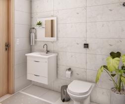 Armário P Banheiro Suspenso Com Cuba E Espelho - AJ RORATTO