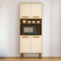 Armário Panaleiro de Cozinha Athenas 4 Portas Espaçoso e Funcional Mobilihouse Armário Panaleiro de Cozinha Athenas 4 Portas Espaçoso e Funcional Mobilihouse