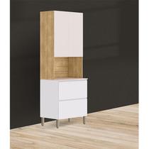 Armário Paneleiro 3 Portas 1 Gaveta Ambiente Art Freijó Ártico Soft Kits Paraná Armário Paneleiro 3 Portas 1 Gaveta Ambiente Art Freijó Ártico Soft Kits Paraná