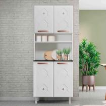 Armário Paneleiro Duplo de Aço Telasul Mirage 4 Portas Branco - Telasul