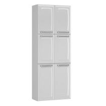 Armário Paneleiro Itatiaia Luce 6 Portas Aço Branco para Cozinha