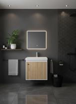 Armário Para Banheiro 40Cm Mdf Com Cuba - Veneto Berlin