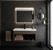 Armário Para Banheiro 60Cm Mdf Com Cuba - Livorno Munique Armário Para Banheiro 60Cm Mdf Com Cuba - Livorno Munique