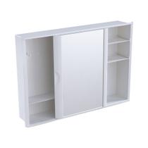 Armário para Banheiro Astra Versátil com Espelho e Porta de Correr A23 Embutir/Sobrepor