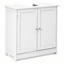 Armário para banheiro Bonnlo para pia de coluna branco em MDF 60 x 29 x 60 cm