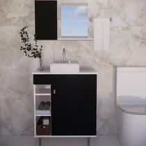 Armário para Banheiro com Espelheira e Cuba Itália