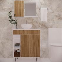 Armário para Banheiro com Espelheira e Cuba Itália