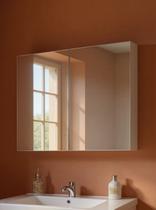 Armário para Banheiro com Espelho 80cm Mdf Branco - On Móveis Armário para Banheiro com Espelho 80cm Mdf Branco - On Móveis