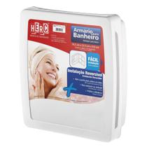Armário para Banheiro com Espelho e Porta Reversível Herc Branco