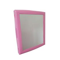 Armário para Banheiro com Espelho Rosa Pink - E parte interna - Mundo Rosa
