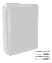 Armário para Banheiro de Embutir/Sobrepor com Espelho De Vidro, acompanha parafusos e buchas Branco - PLASBOHN Armário para Banheiro de Embutir/Sobrepor com Espelho De Vidro, acompanha parafusos e buchas Branco - PLASBOHN