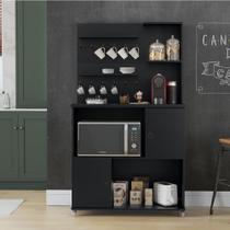 armario para cantinho do cafe com espaço para microondas cafeteira 2 portas patrimar