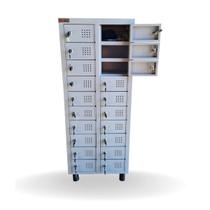 ARMÁRIO PARA CELULAR 20 PORTAS 122x43x28 CM C/ CHAVE