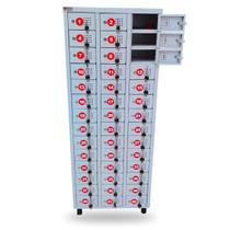 Armário para Celular e Porta Objetos em Aço com 42 Portas