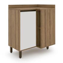 Armário para Cozinha 1 Porta Confort Marrom/Cinamomo/Off-White Armário para Cozinha 1 Porta Confort Marrom/Cinamomo/Off-White