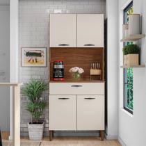 Armário para Cozinha 4 Portas 1 Gavetas Cris Kit's Paraná