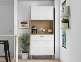 Armário para Cozinha 4 Portas 1 Gavetas Cris Kit's Paraná