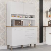 Armário para Cozinha 4 Portas 2 Gavetas Sofia Plus