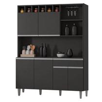Armário para Cozinha Ambiente Kit Alice Cinza Fosco - AJL Armário para Cozinha Ambiente Kit Alice Cinza Fosco - AJL