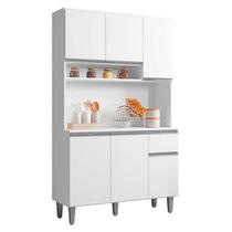 Armário para Cozinha Ambiente Kit Márcia Branco Brilho - AJL Armário para Cozinha Ambiente Kit Márcia Branco Brilho - AJL