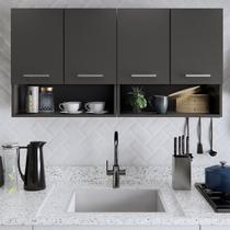 Armário Para Cozinha com 4 Portas Parede Aereo Cozinha Suspenso Multiuso Moveis Bonatto Armário Para Cozinha com 4 Portas Parede Aereo Cozinha Suspenso Multiuso Moveis Bonatto