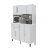 Armário Para Cozinha SAM 8 Portas + 2 Gavetas e Nichos Para Objetos Cor Branco Armário Para Cozinha SAM 8 Portas + 2 Gavetas e Nichos Para Objetos Cor Branco
