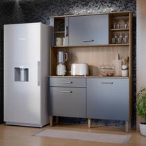 Armário Para Cozinha Verôna Completo Com 4 Portas e 1 Gaveta Compacta