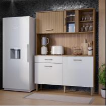 Armário Para Cozinha Viena Completo Com 4 Portas e 1 Gaveta Compacta